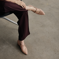 Estrela Cappuccino Leather Flats - DJANGO AND JULIETTE | Shouz