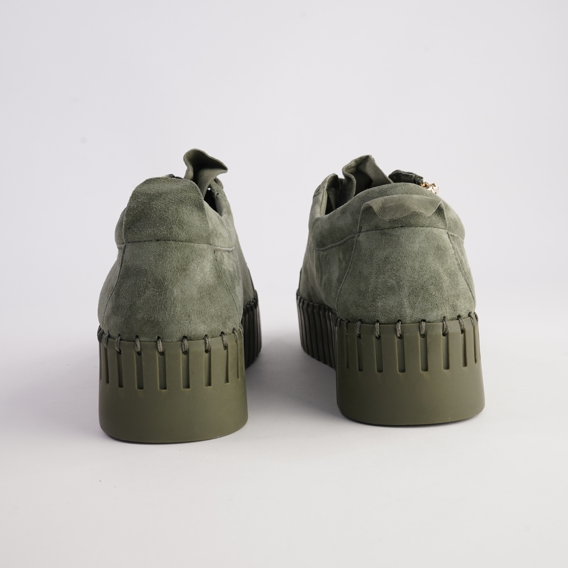 Bump Khaki Suede/ Khaki Sole Sneakers