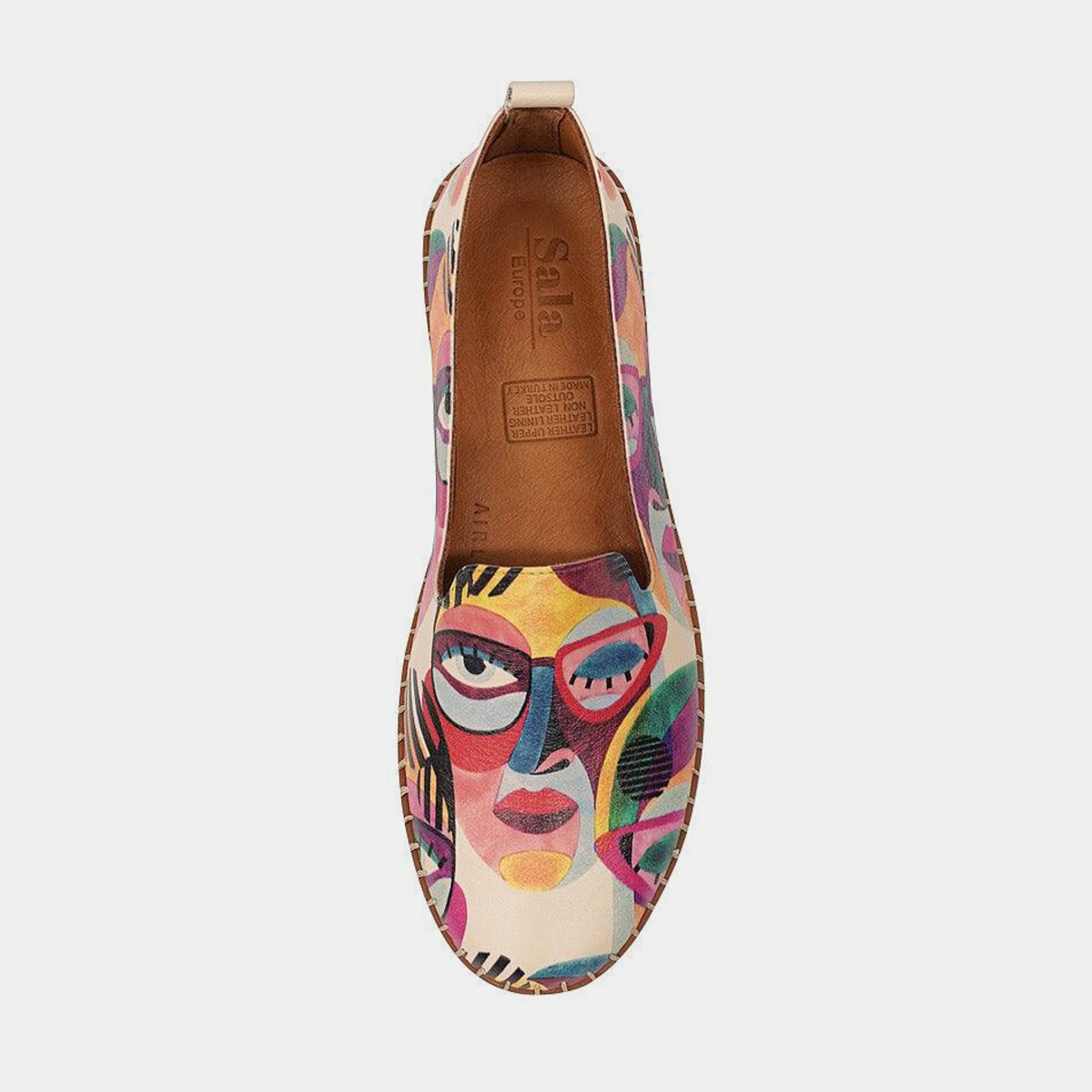 Airlie Portrait Multi Leather Flats - SALA | Shouz