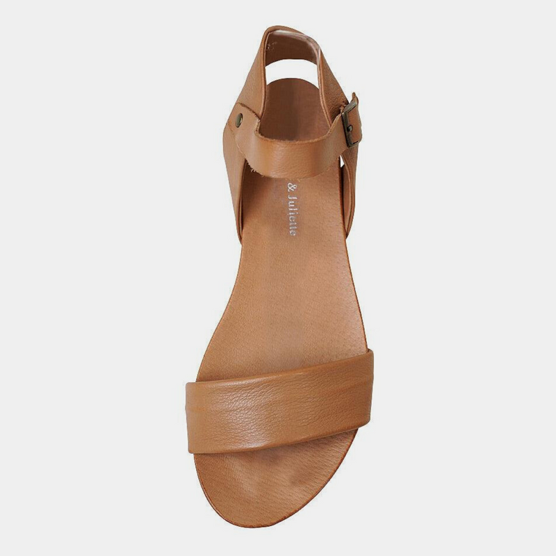 Jinnit Tan Leather Sandals