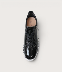 Bump Black Patent Leather Sneakers