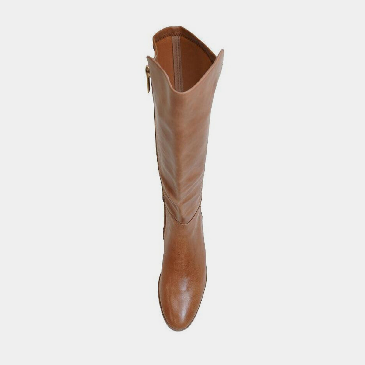 Tetley Tan Leather Knee High Boots