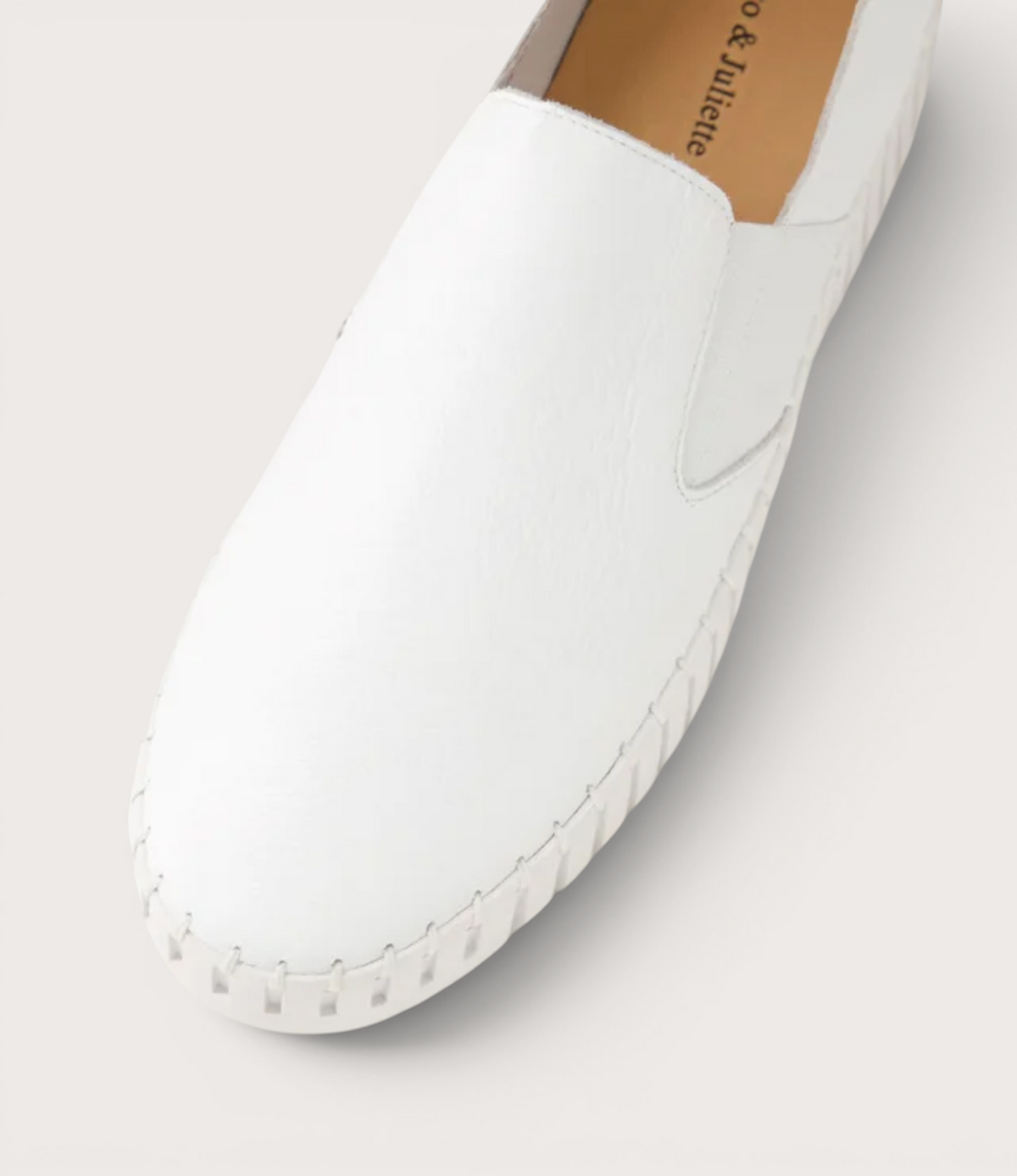 Becca White Leather Sneakers