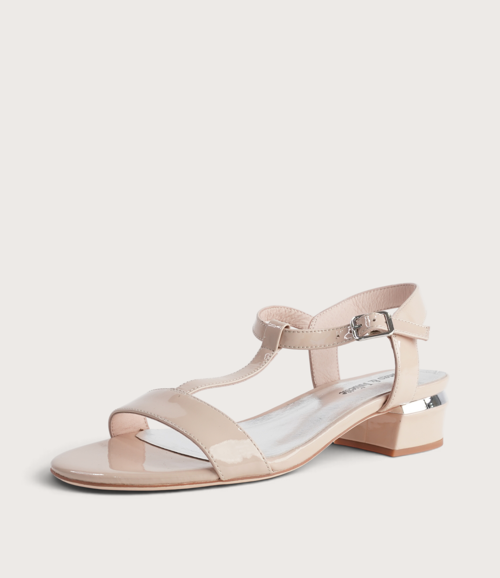 Taner Cafe Patent Leather Heels