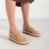 Sasi Cappuccino Leather Sandals