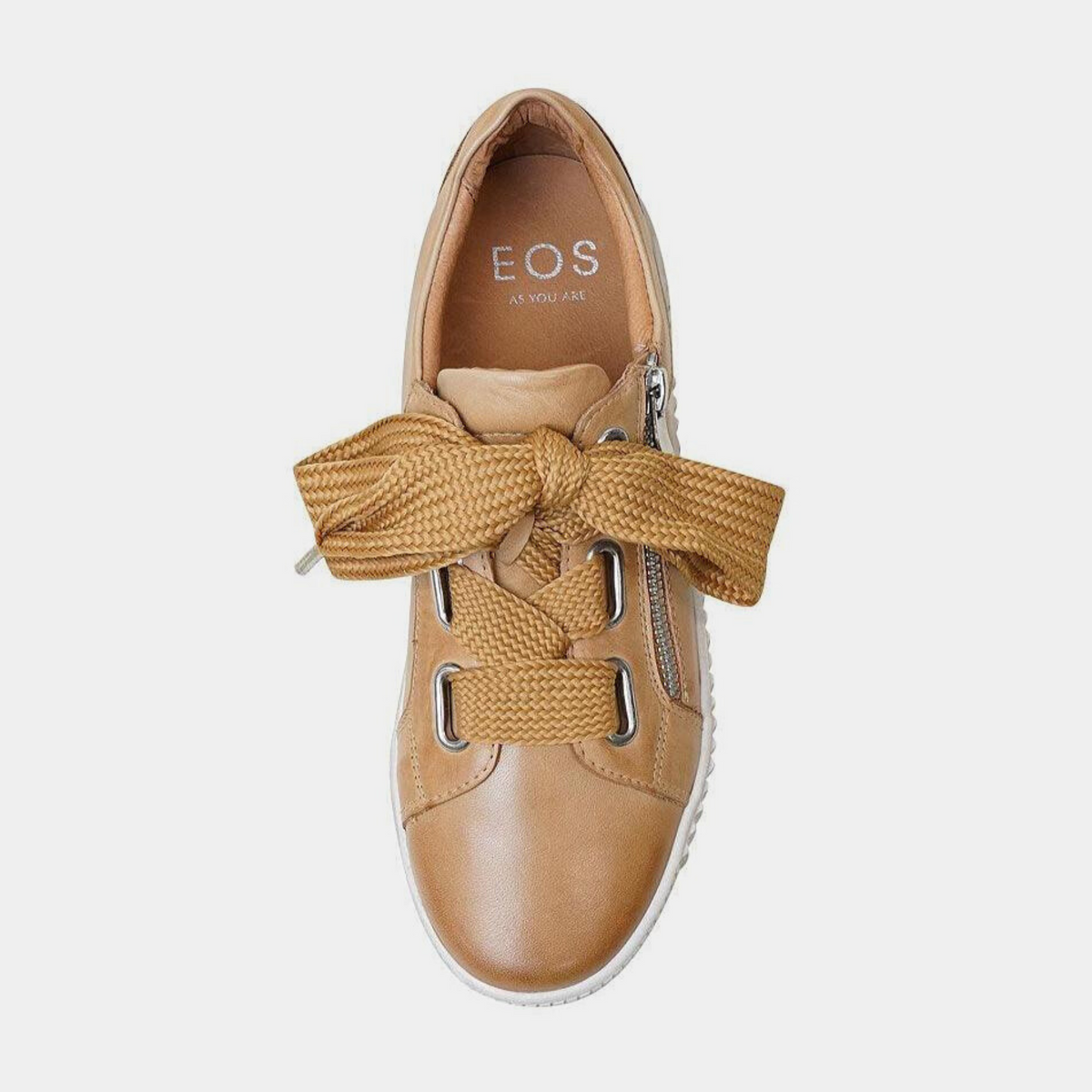 Jovi Tan Leather Sneakers - EOS FOOTWEAR | Shouz