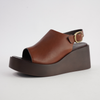Ariani Brandy Leather Wedges