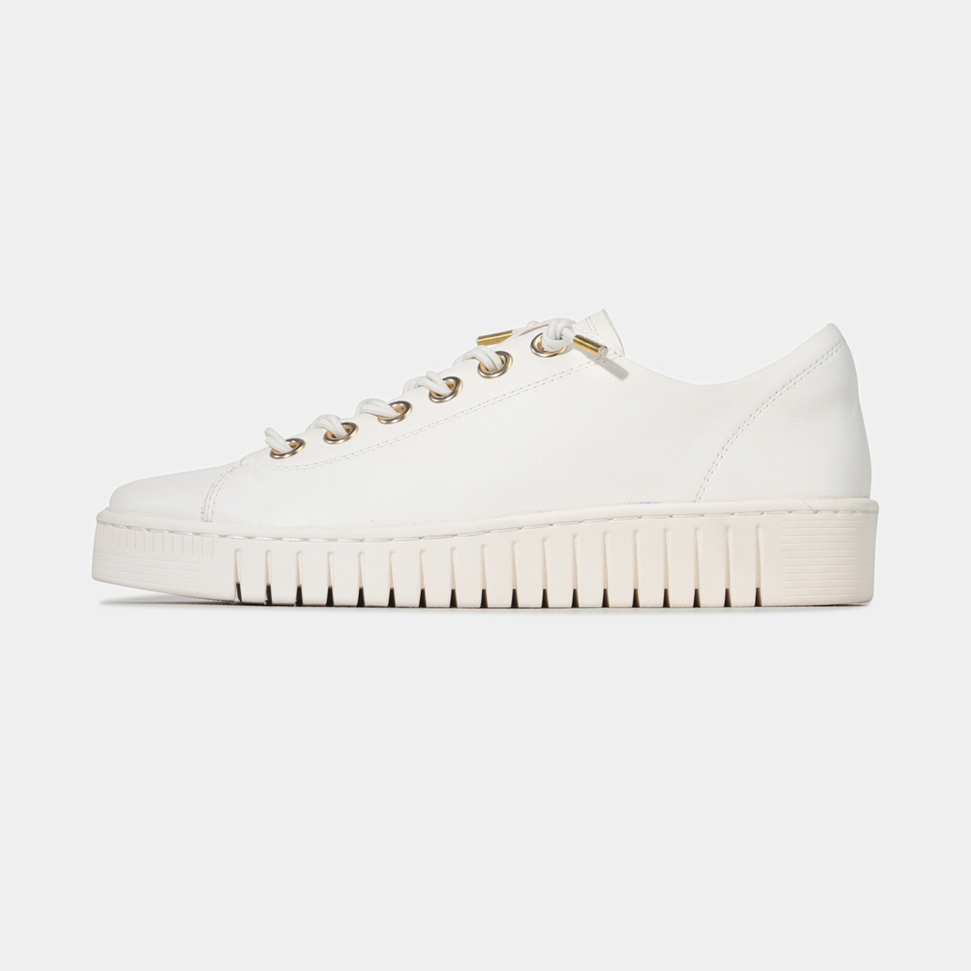 Tinara Off White Leather Sneakers - EOS FOOTWEAR | Shouz