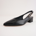 Thetrim Black Leather Heels