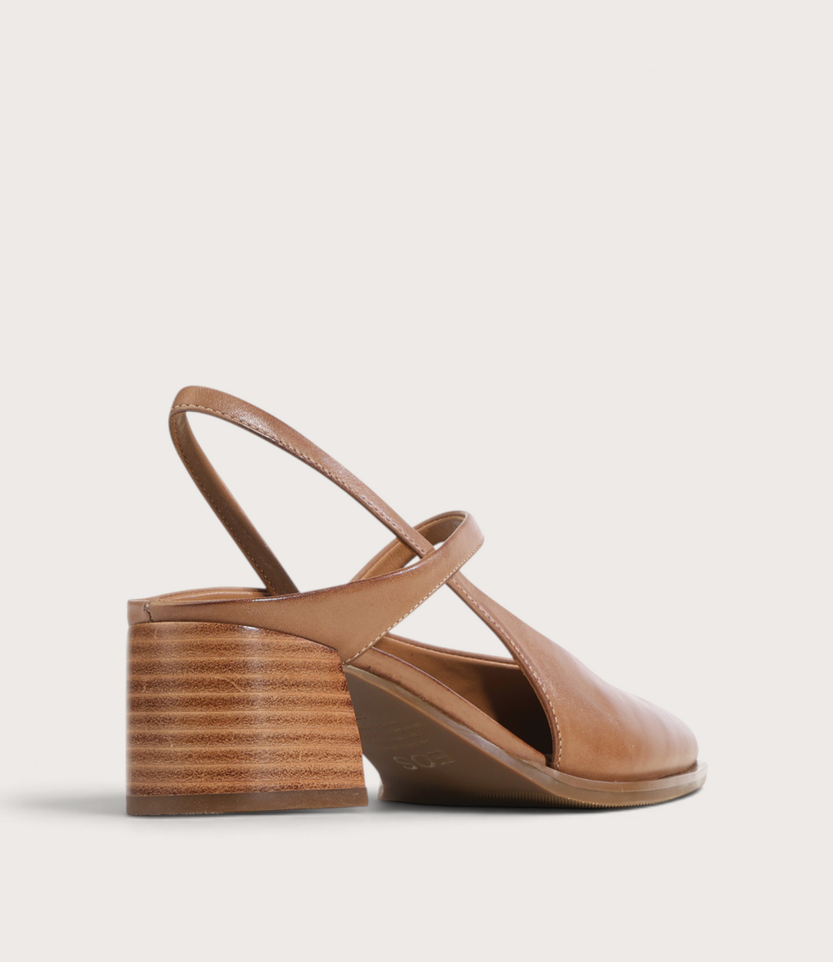 Aurais Pecan Leather Heels