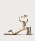 Basili Soft Gold Leather Heels