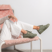 Bump Khaki Suede/ Khaki Sole Sneakers - DJANGO AND JULIETTE | Shouz