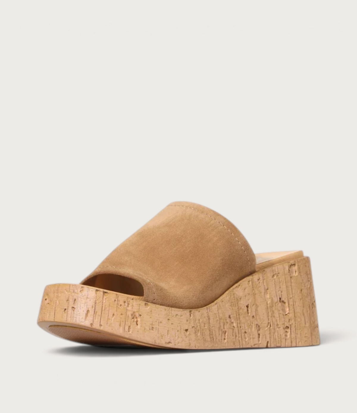 Caria Tan Suede Wedges