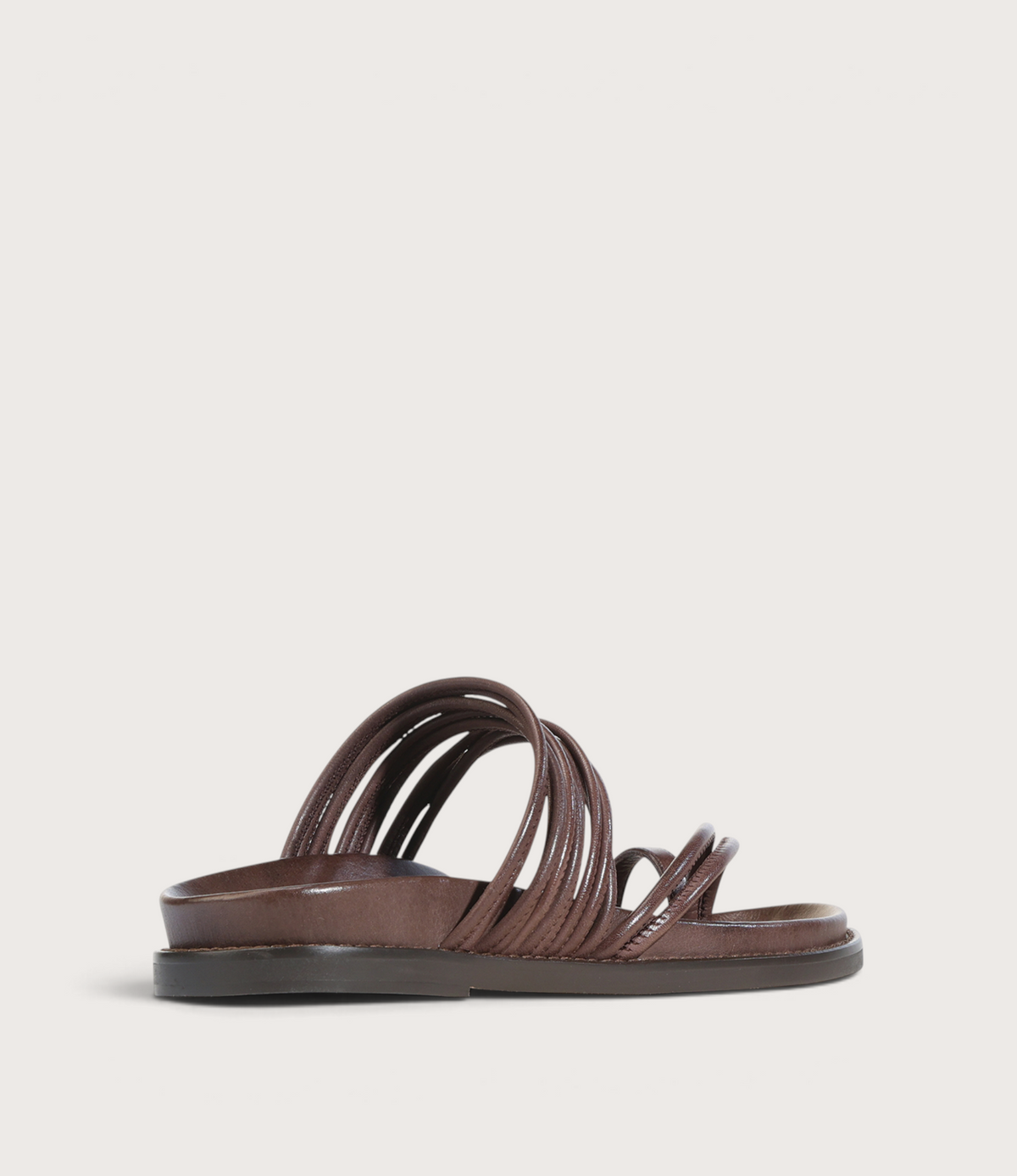 Carmelle Chestnut Leather Sandals