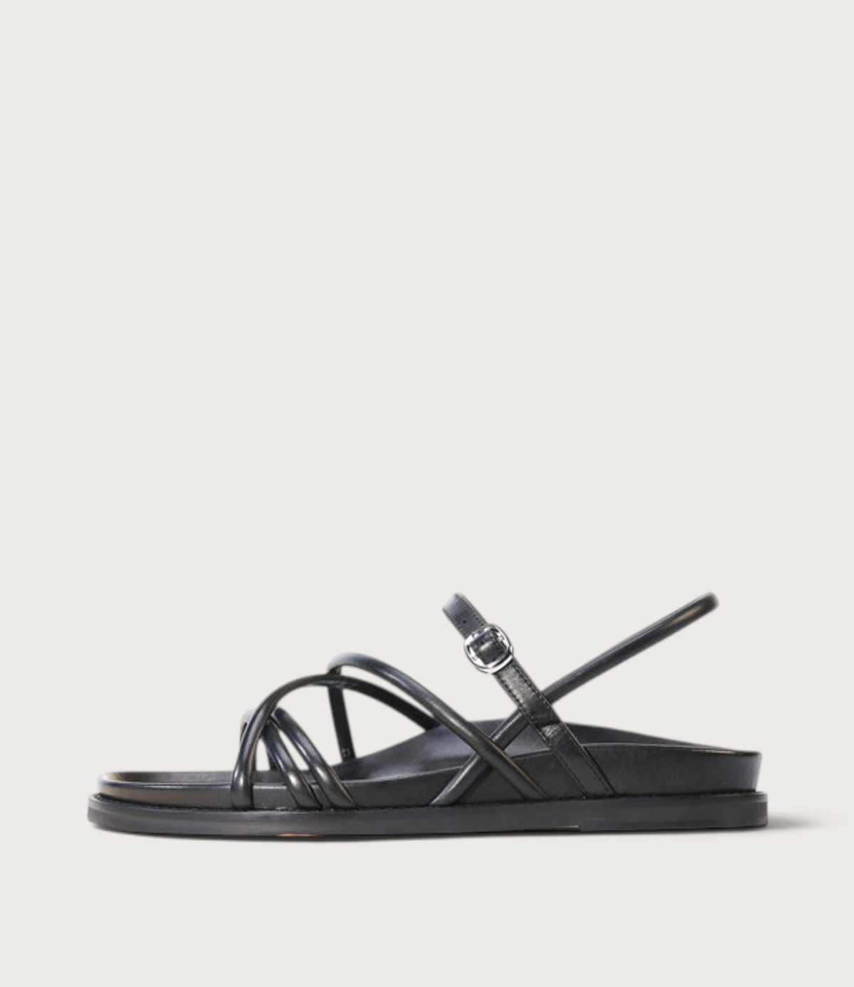 Carmina Black Leather Sandals