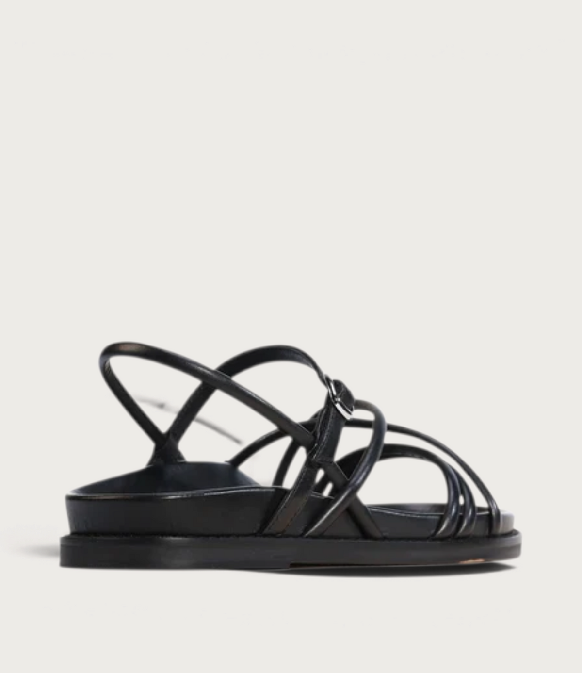 Carmina Black Leather Sandals
