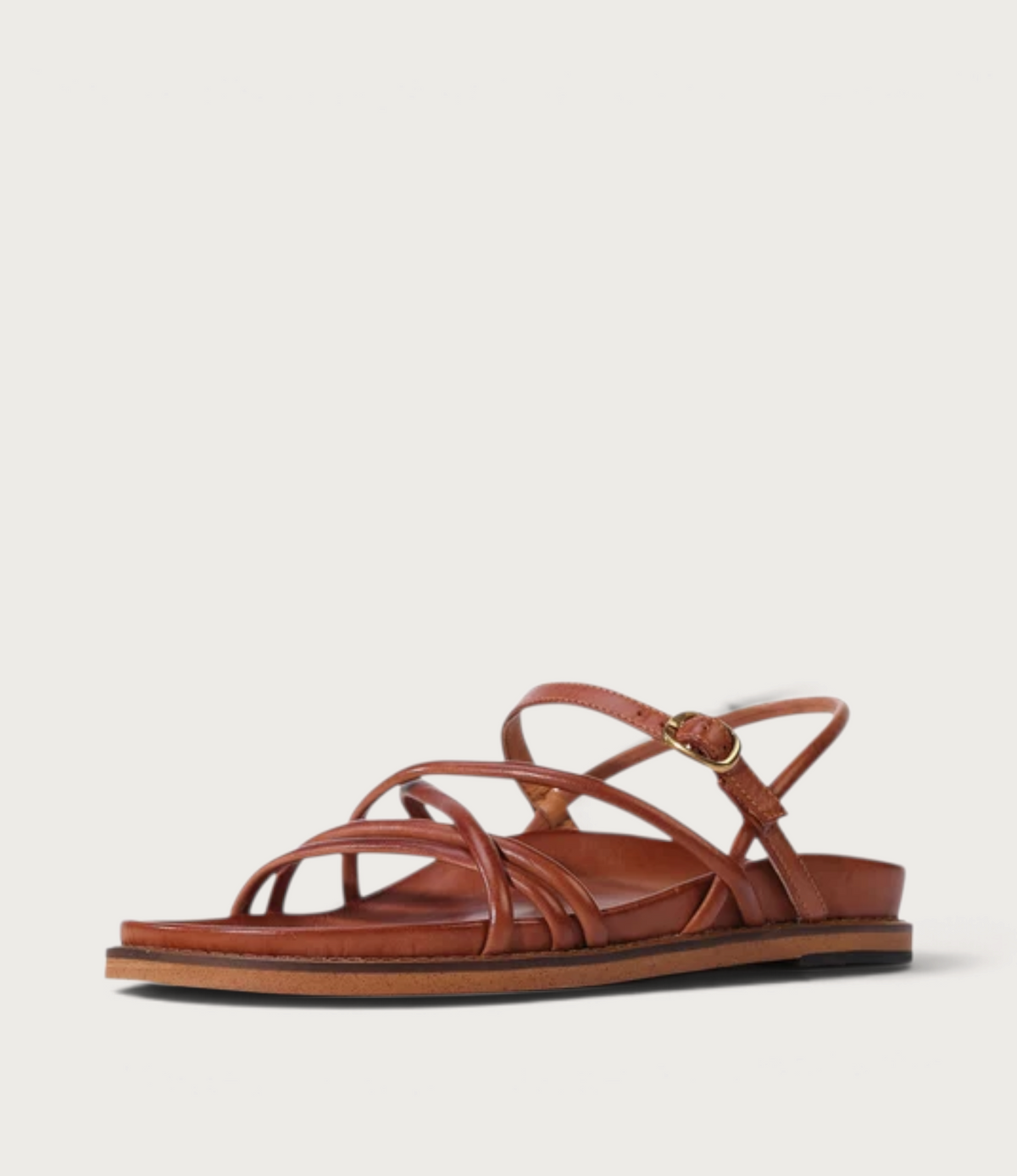 Carmina Brandy Leather Sandals