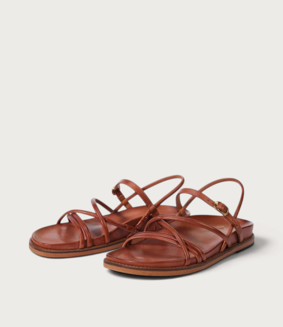 Carmina Brandy Leather Sandals