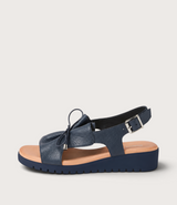 Malika Navy/ Navy Leather Sandals