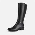 Iris Black Knee High Boots