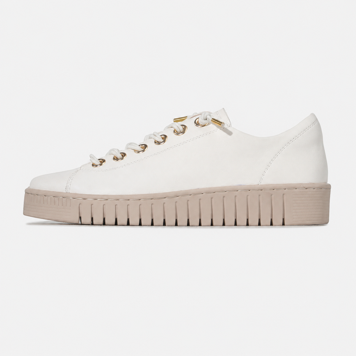 Tinara Off White Leather Sneakers