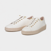 Tinara Off White Leather Sneakers