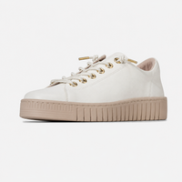 Tinara Off White Leather Sneakers