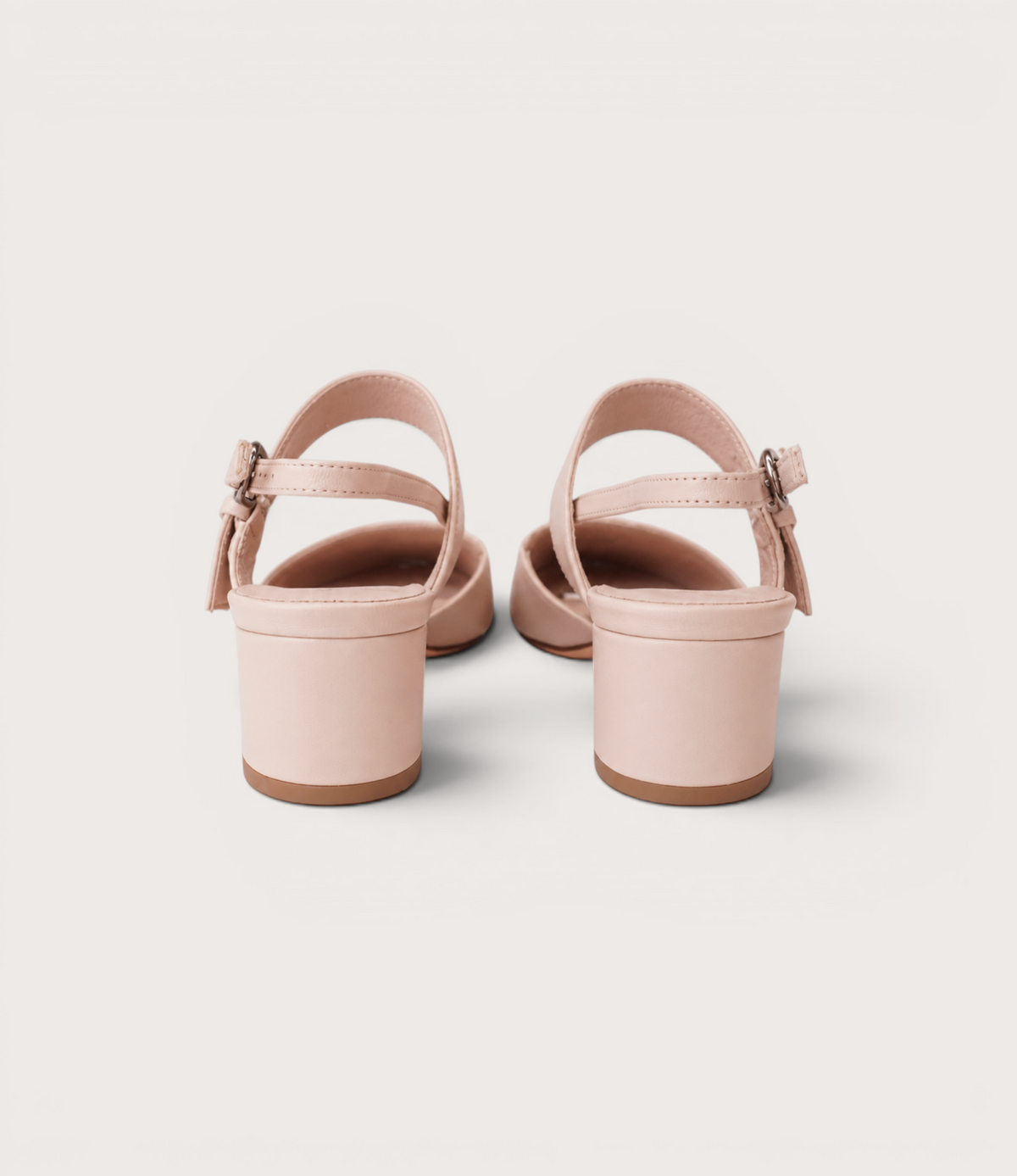 Asten Nude Leather Heels