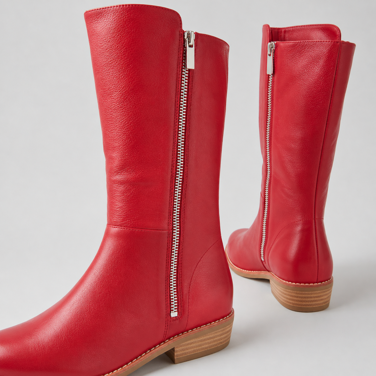 Lomar Dark Red Leather Calf Boots - DJANGO AND JULIETTE | Shouz