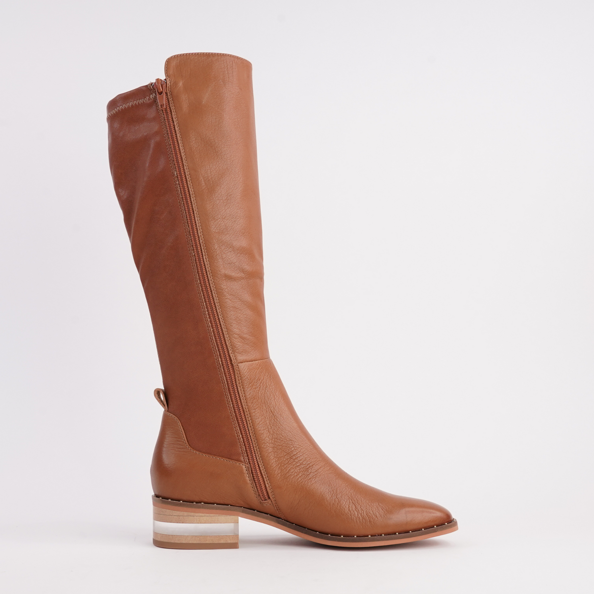 Folmy Drambuie Leather Knee High Boots - DJANGO AND JULIETTE | Shouz