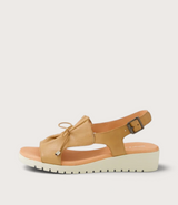 Malika Dark Tan/ Almond Sole Sandals