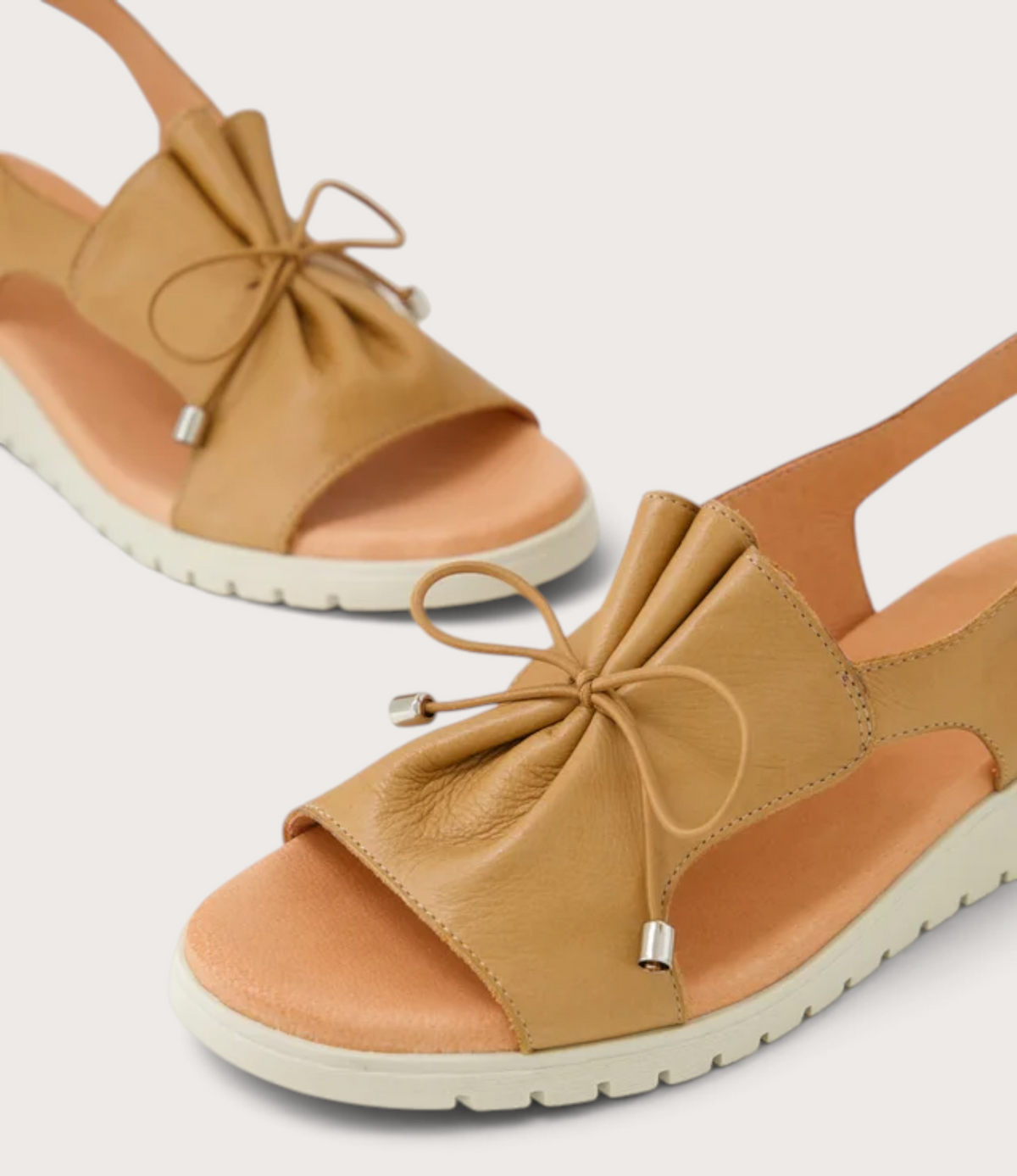 Malika Dark Tan/ Almond Sole Sandals