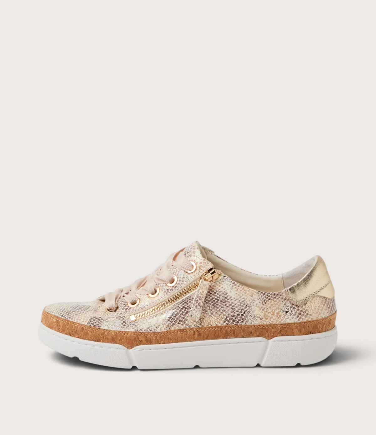 Torayne Ombre Metal Pale Gold Multi Sneakers - DJANGO AND JULIETTE | Shouz