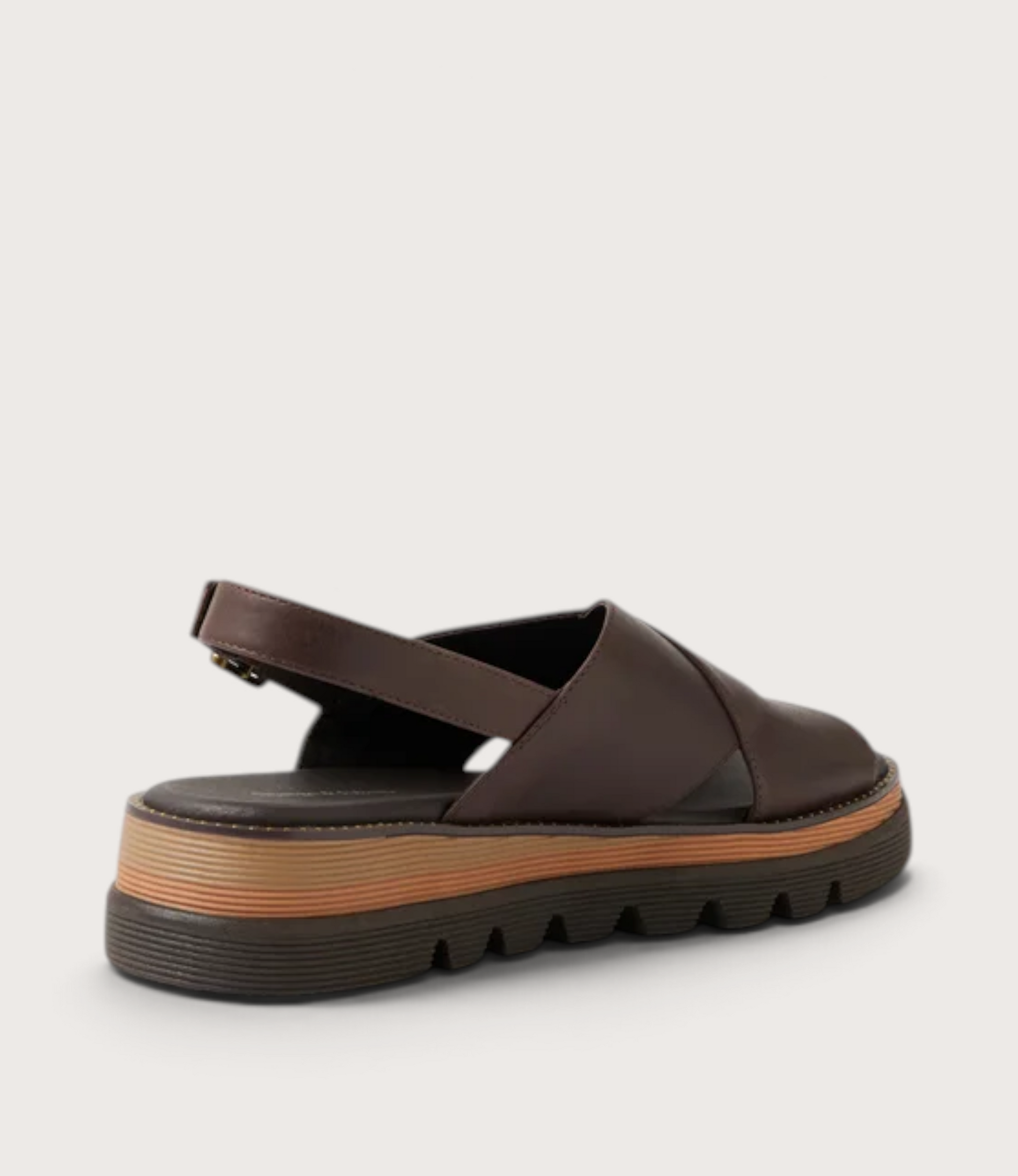 Sasi Chocolate Leather Sandals