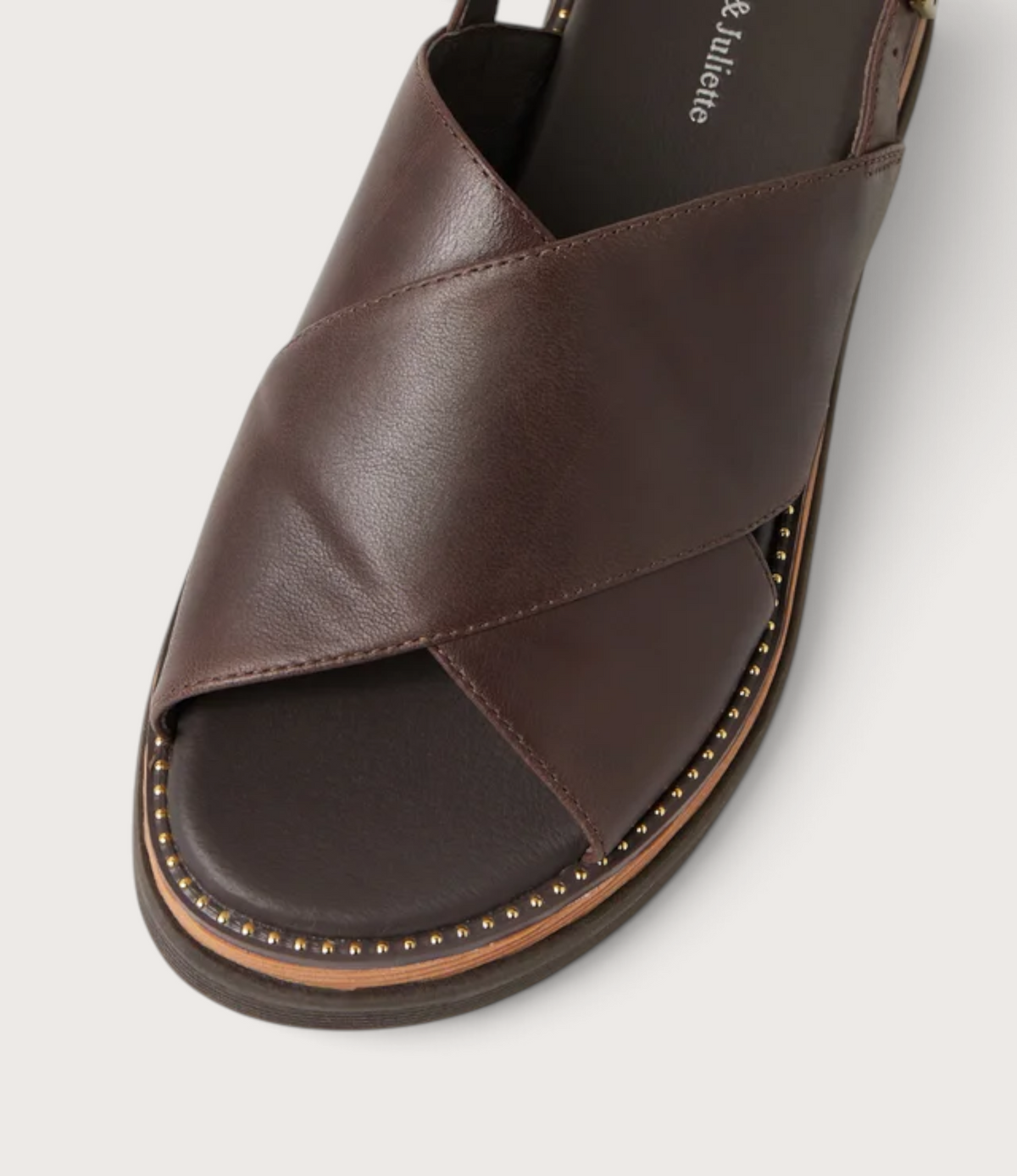 Sasi Chocolate Leather Sandals