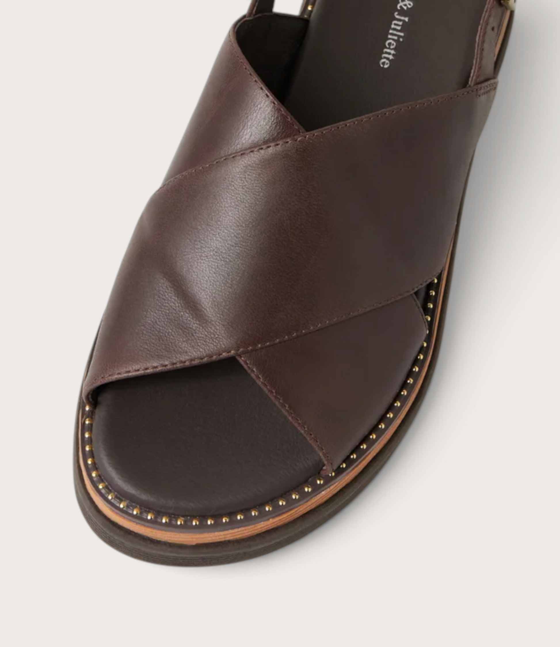 Sasi Chocolate Leather Sandals