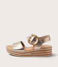 Cubbie Champagne Leather Sandals