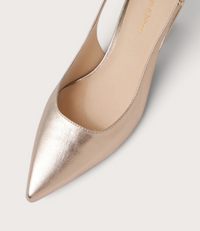 Linly Platino Leather Heels