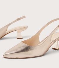 Linly Platino Leather Heels