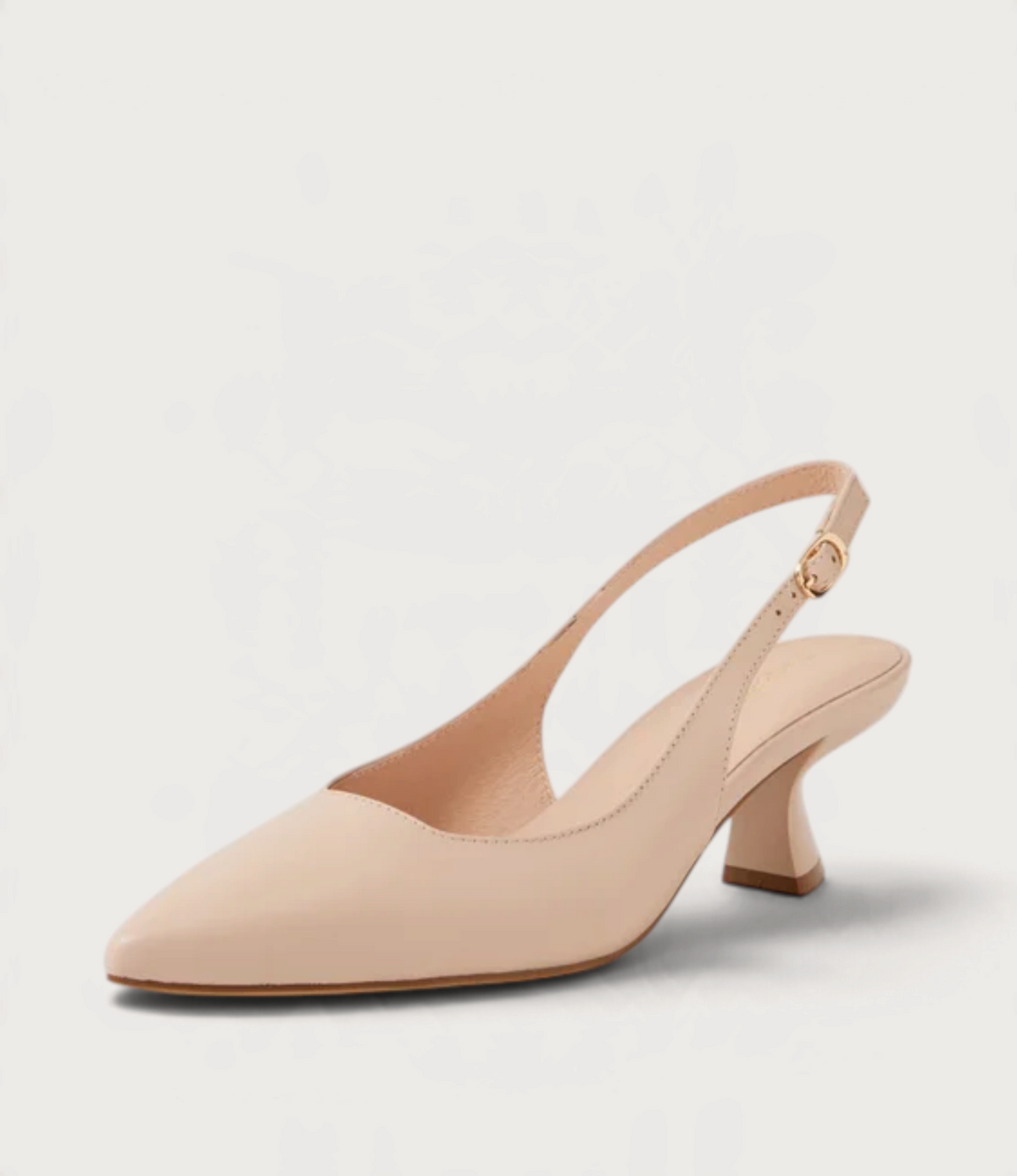 Linly Nude Leather Heels