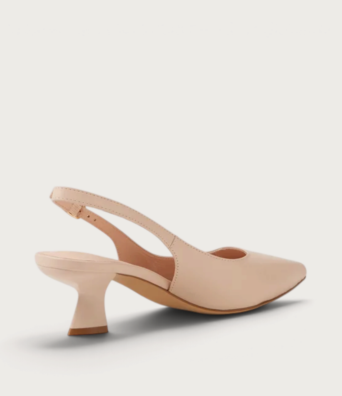 Linly Nude Leather Heels