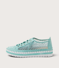 Maysie Lt Aqua Suede/ Mesh Sneakers