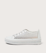 Maysie White Leather/ Mesh Sneakers