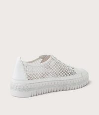 Maysie White Leather/ Mesh Sneakers