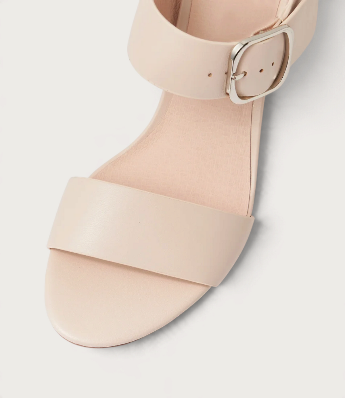 Bronwyn Nude Leather Heels