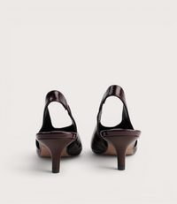 Hope Wine Leather Heels