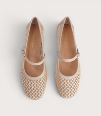 Izna Natural Raffia Flats