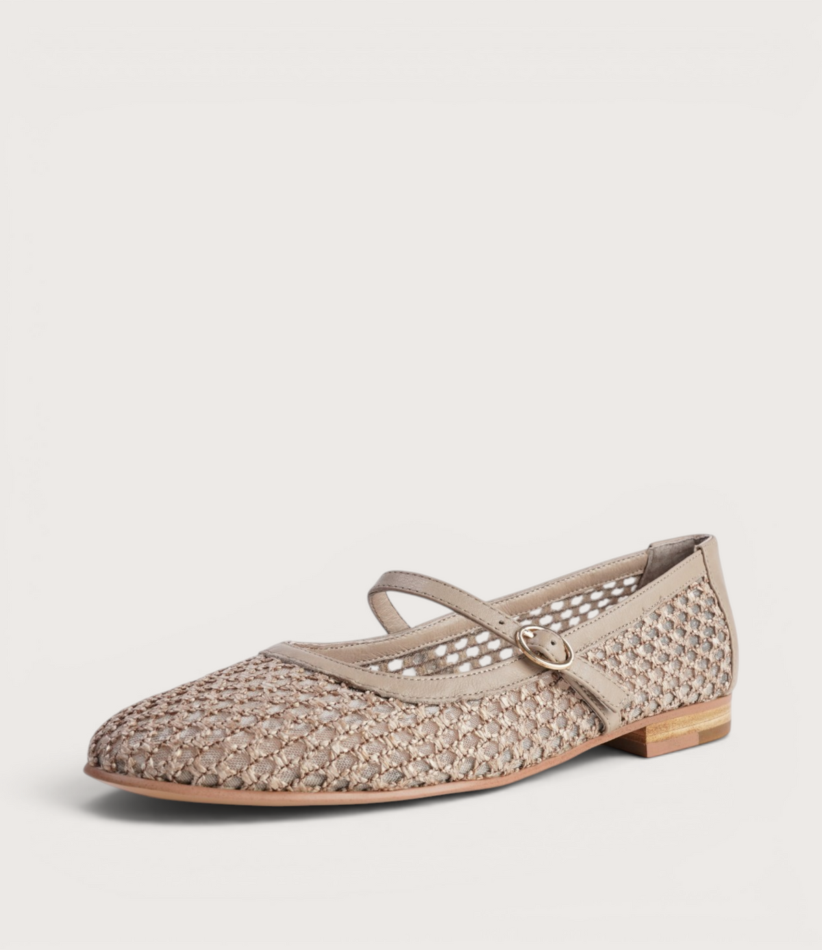 Izna Cocoa Raffia Flats