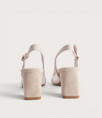 Mag Nude Suede/Mesh Heels