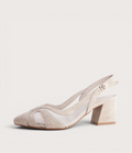 Mag Nude Suede/Mesh Heels